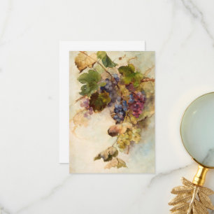 Carte De Remerciements Une vigne de raisins de Franz Bischoff