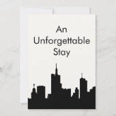 Carte De Remerciements Unforgettable City Stay Custom Host Gift Card  (Devant)