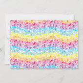 Carte De Remerciements Unicorn Arc-en-ciel Parties scintillant magique An (Dos)