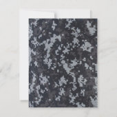 Carte De Remerciements uniforme PLAT d'IMPRESSION de DIGITAL de marine du (Dos)