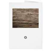 Carte de remerciements unique de Mariage de défile (Dos)