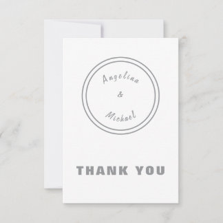 Carte De Remerciements Unique Moderne Minimaliste Simple