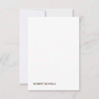 Carte De Remerciements Unique moderne noir blanc Votre nom