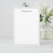 Carte de remerciements Unisex simple - Carte Plat (Debout devant)