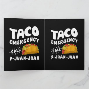 Carte De Remerciements Urgence Taco Appel 9 Juan Juan Drôle