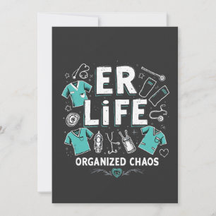 Carte De Remerciements Urgence Urbaine Organisée chaos Funny Soins de san