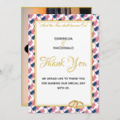 Carte De Remerciements US AMERICA Christian Custom Photo (Devant / Derrière)