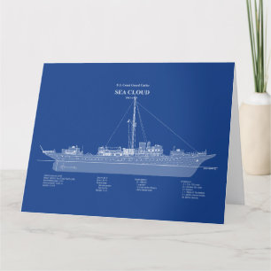 Carte De Remerciements USCG Cutter Sea Cloud wpg-284 - ABD