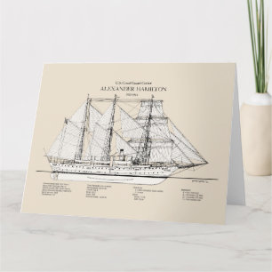 Carte De Remerciements USCGC Alexander Hamilton wix-272 - SBD