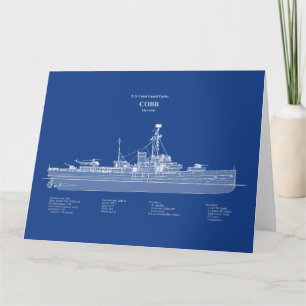 Carte De Remerciements USCGC Cobb wpg-181 - ABD
