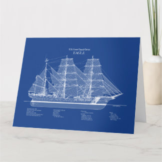 Carte De Remerciements USCGC Eagle wix-327 - ABD
