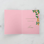 Carte De Remerciements Vacances d'été pour femme italienne (Intérieur)