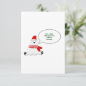 Carte De Remerciements Vacances politiquement correctes (Debout devant)