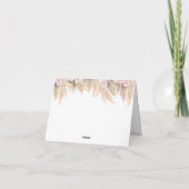 Carte De Remerciements Vache Florale Highland (Dos)