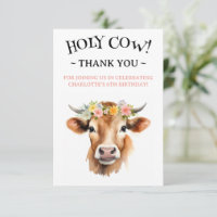 Vache sacrée Vache Jersey Fleur Fille Anniversaire