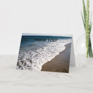 CARTE DE REMERCIEMENTS VAGUES DE BLANCHISSAGE DE FLORIDE