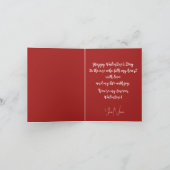 Carte De Remerciements Valentines/Carte d'amour (Intérieur)