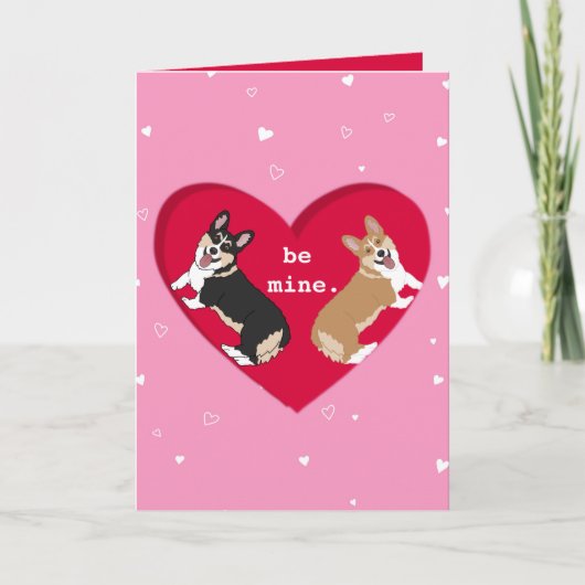 Carte De Remerciements Valentines Jour Corgi XOXO (Devant)
