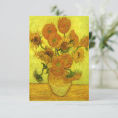 Carte De Remerciements Van Gogh - Quatorze tournesols, (Debout devant)