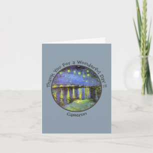 Carte De Remerciements van Gogh Starry Night Over the Rhone Party Objets