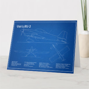 Carte De Remerciements Van’s RV-3 - Plan directeur de l’avion AD