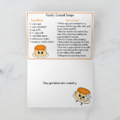 Carte De Remerciements Vanilla Custard Day Recette drôle (Intérieur)