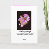 Carte De Remerciements Vase et fleurs...Merci... (Dos)