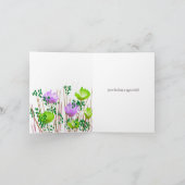 Carte de remerciements végétal Abstrait (Intérieur)