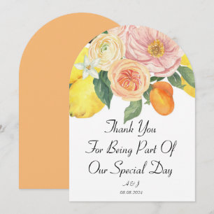 Carte de remerciements végétal végétal