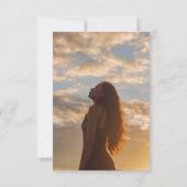 Carte De Remerciements Végétation funéraire aquarelle en souvenir affectu (Dos)