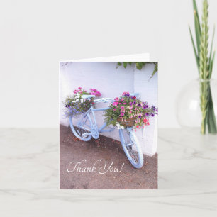 Carte De Remerciements Vélo Floral
