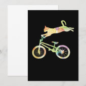 Carte De Remerciements Vélo vélo de chat - Votre collection de cadeaux (Devant / Derrière)