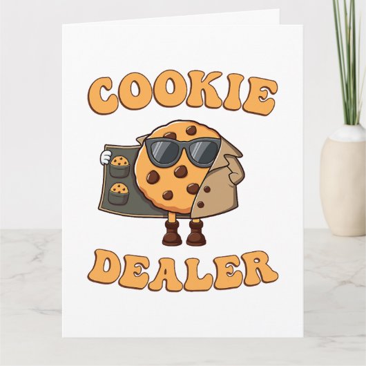 Carte De Remerciements Vendeur de biscuits drôle de cuisson (Devant)