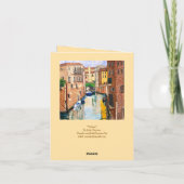 Carte De Remerciements « Venise » (Dos)