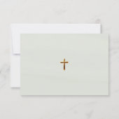 Carte De Remerciements Verdure Funérailles Vierge Marie catholique (Dos)