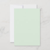 Carte De Remerciements Verdure tropicale Aquarelle Baby shower vert (Dos)