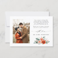 Verona Sunset Bright Orange Moderne Mariage Floral