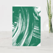 Carte De Remerciements Vert | Brochures Abstraites Diplôme photo (Dos)