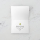 Carte De Remerciements Vert Diplômé Gras Rétro Écriture Casquette Icône S (Intérieur)