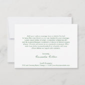 Carte De Remerciements Vert Motif moderne moderne (Dos)