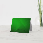 Carte De Remerciements Vert néon moderne (Devant)