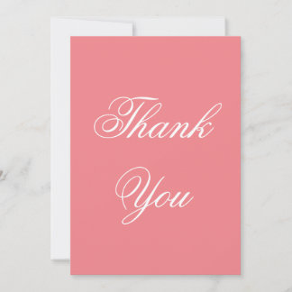 Carte De Remerciements Vertical Rose Professionnel Moderne