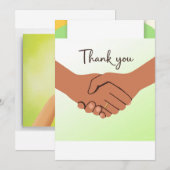 Carte De Remerciements Very nice design for  (Devant / Derrière)