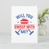 Carte De Remerciements Veux-Tu Balayer Avec Moi ? (Debout devant)