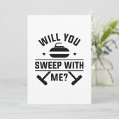 Carte De Remerciements Veux-Tu Balayer Avec Moi ? (Debout devant)