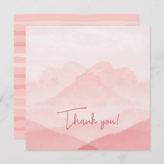 Carte de remerciements vide (Devant / Derrière)