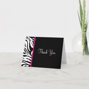 Carte de remerciements vide d'impression Zebra {Pi