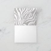 Carte de remerciements vide d'impression Zebra {Pi (Intérieur)