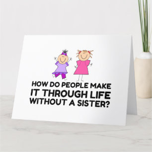 CARTE DE REMERCIEMENTS VIE SANS SOEUR