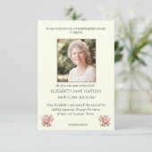 Carte De Remerciements Vierge catholique Marie Sympathy Funérailles (Debout devant)